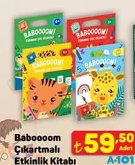BABOOOM ÇIKARTMALI ETKİNLİK KİTABI indirimli fiyat BABOOOM ÇIKARTMALI ETKİNLİK KİTABI fiyat ve kampanya bilgisi